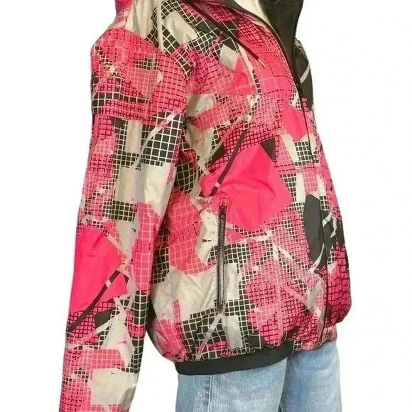 Nike Floral Full Zip Windrunner Jacket Womens Pink Size Large. - Picture 2 of 6